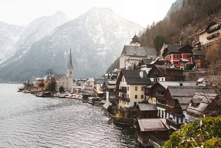 Austria Hallstatt Lakeside Village