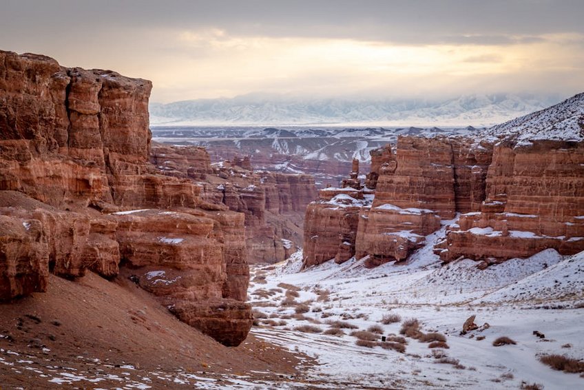 Kazakhstan Charyn Canyon Winter