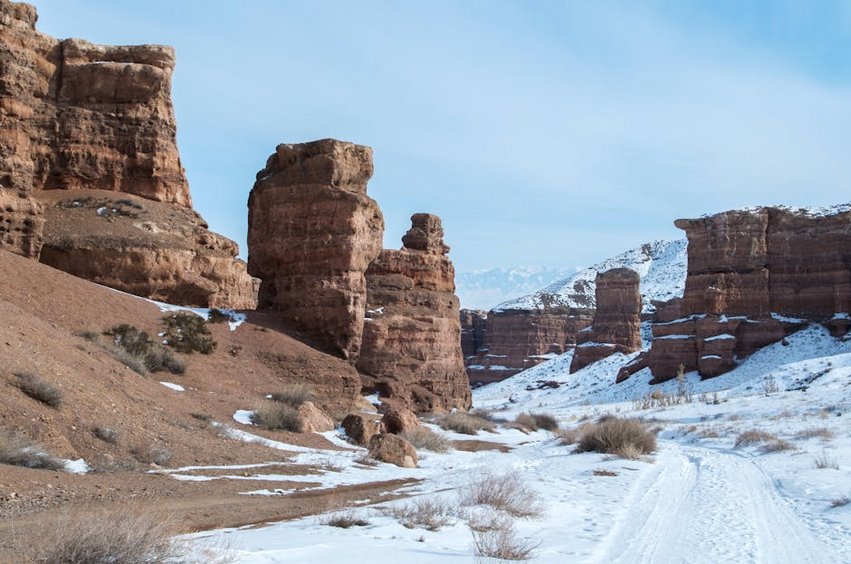 Kazakhstan Charyn Canyon Winter