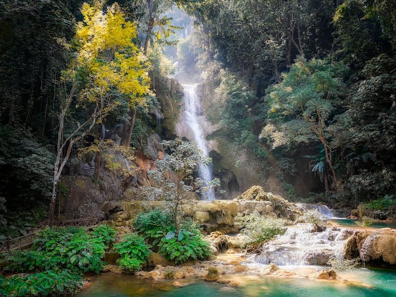Laos Kuang Si Waterfalls
