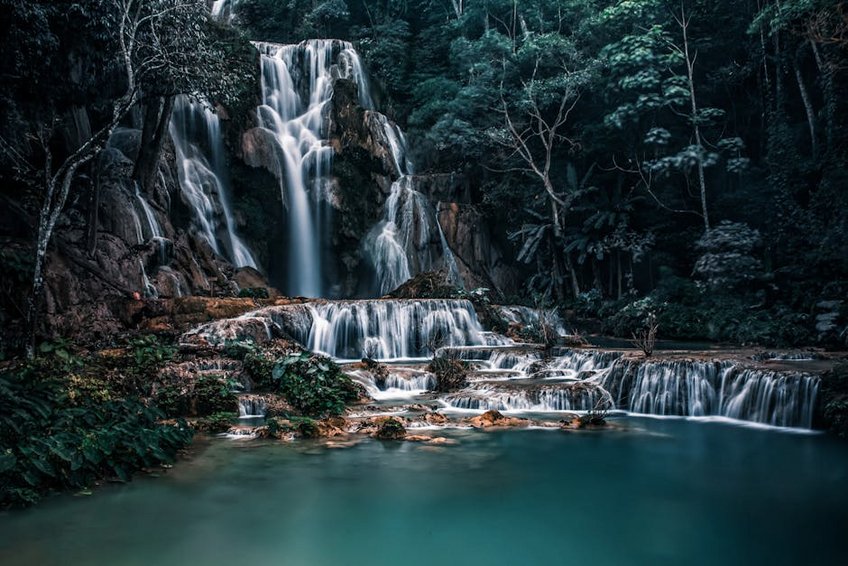 Laos Kuang Si Waterfalls