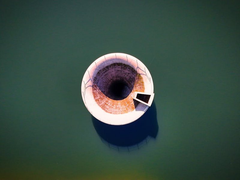 Belize Blue Hole Aerial View