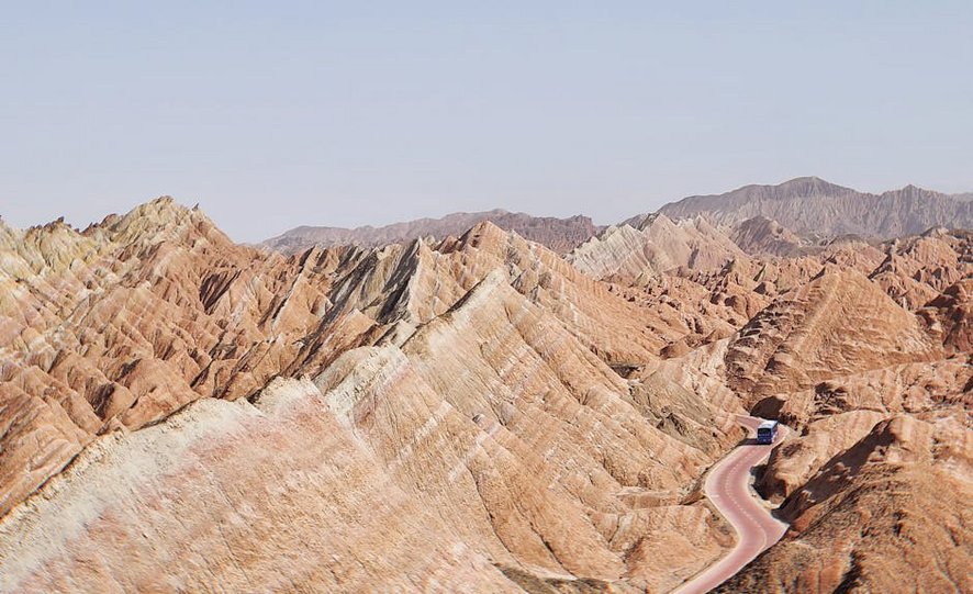 China Rainbow Mountains Danxia