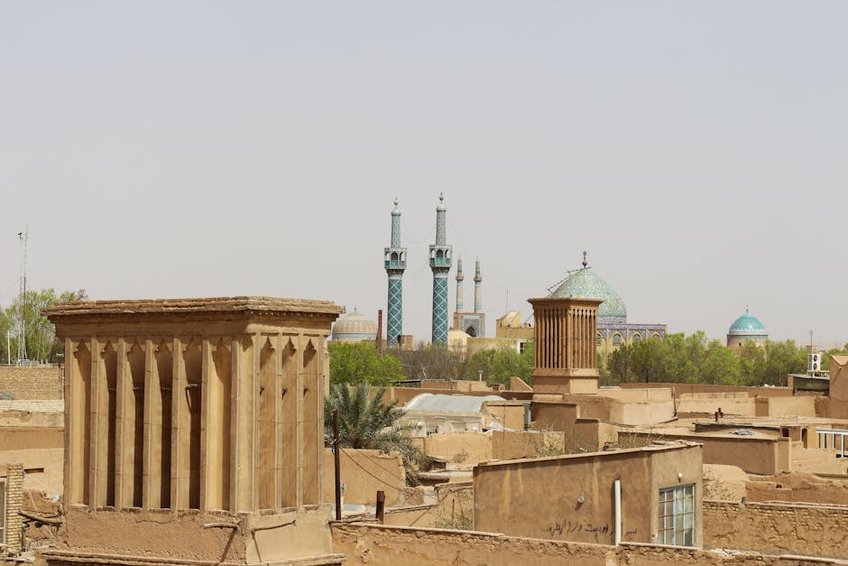 Iran Yazd Desert Windcatchers