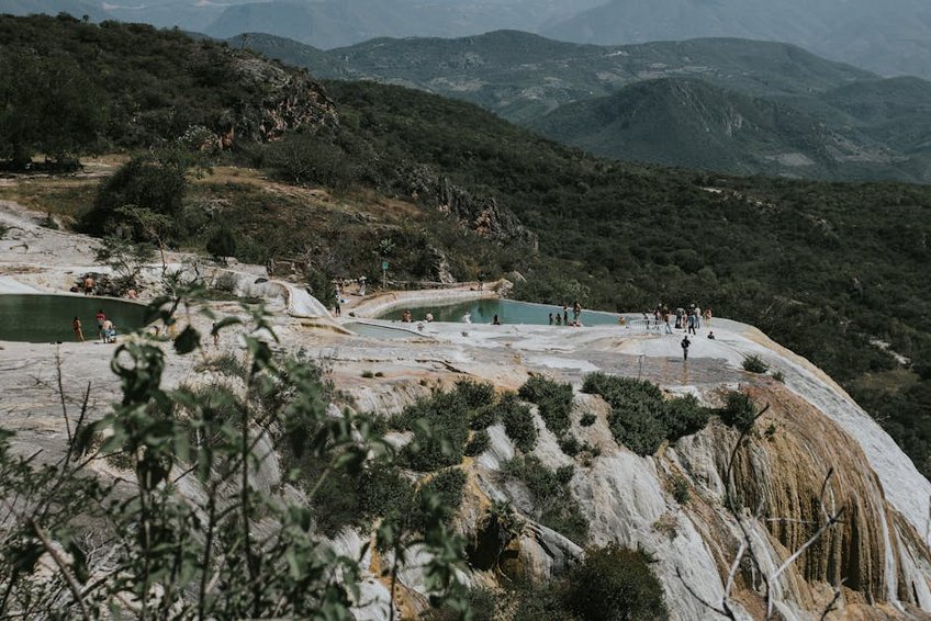 Mexico Hierve el Agua Petrified Waterfall