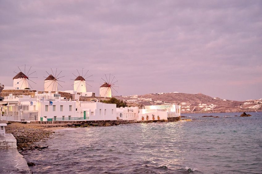 Mykonos Windmills Sunset