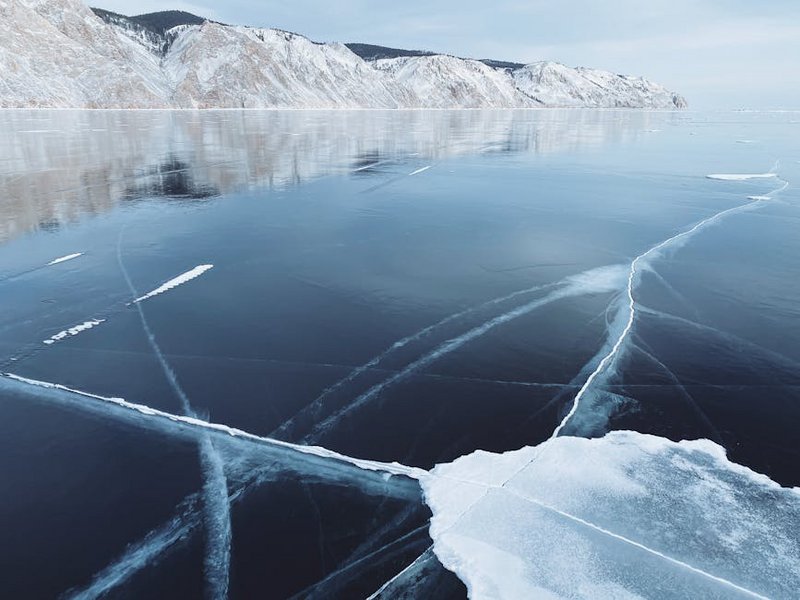 Russia Lake Baikal Ice Trekking