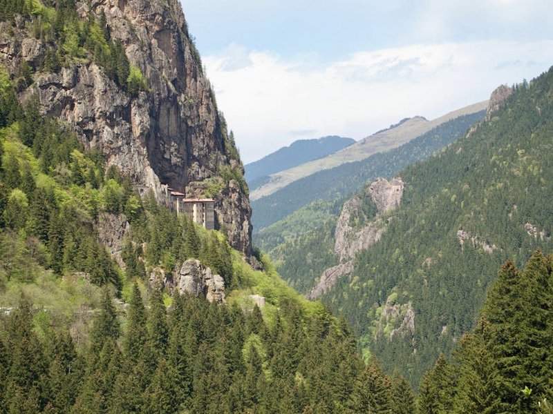 Turkey Summela Monastery Cliffs