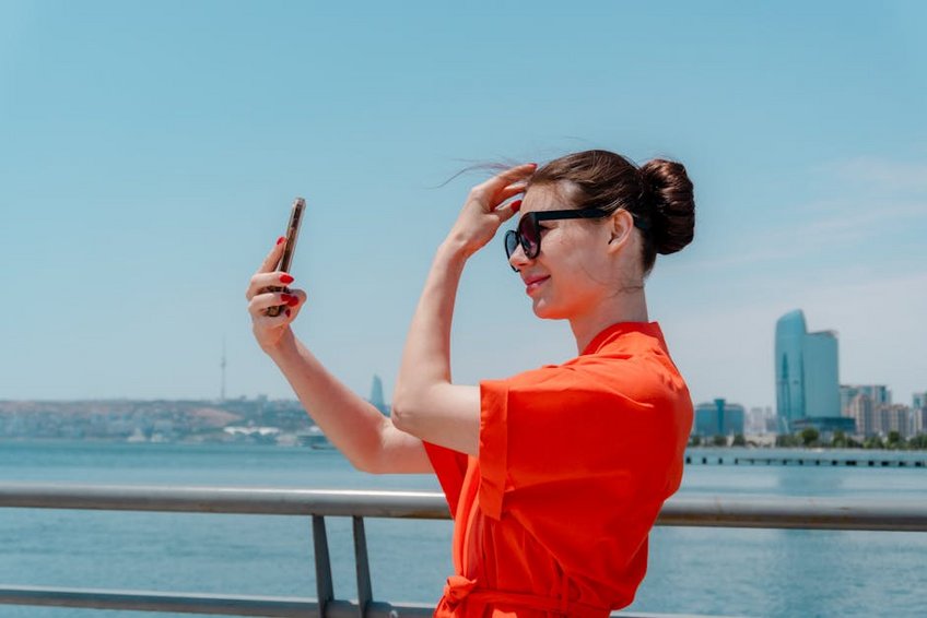 Azerbaijan Baku Flame Towers View