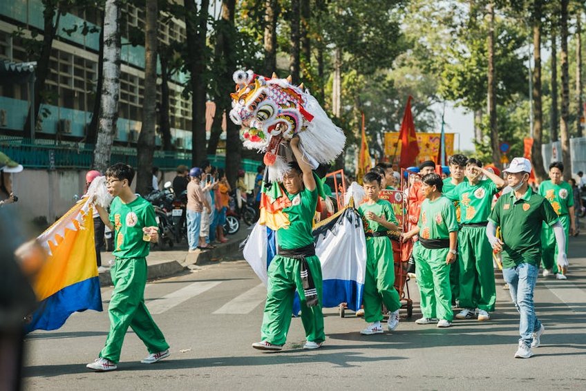 Hong Kong February Dragon Dance